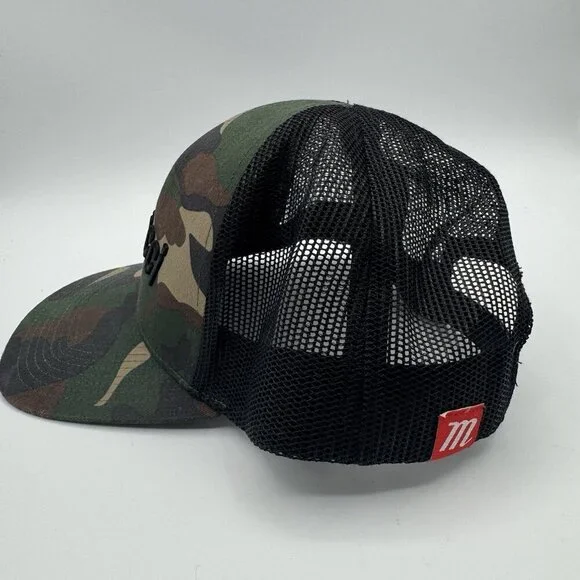 Marucci Hat Cap Camouflage Trucker Snapback One Size Baseball Adjustable Camo - Picture 2 of 7